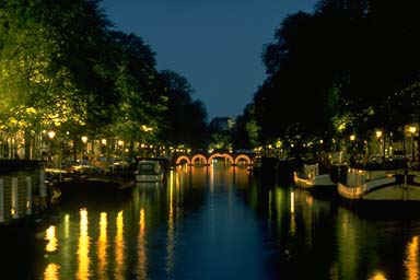 Amsterdam at night